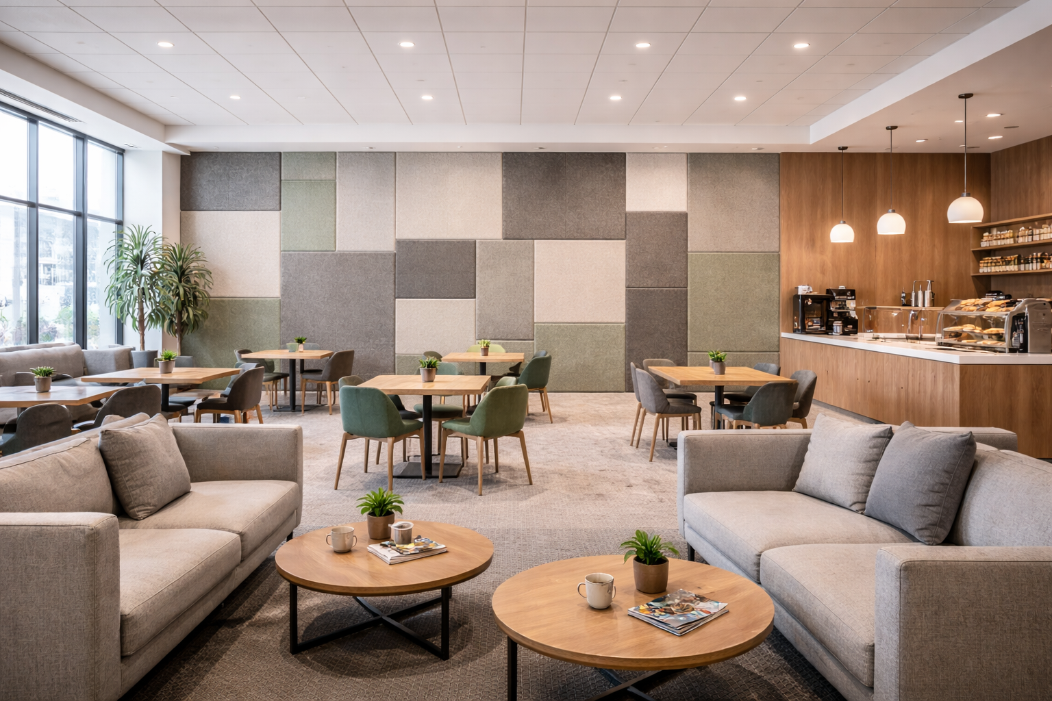 PET Acoustic car dealer lobby