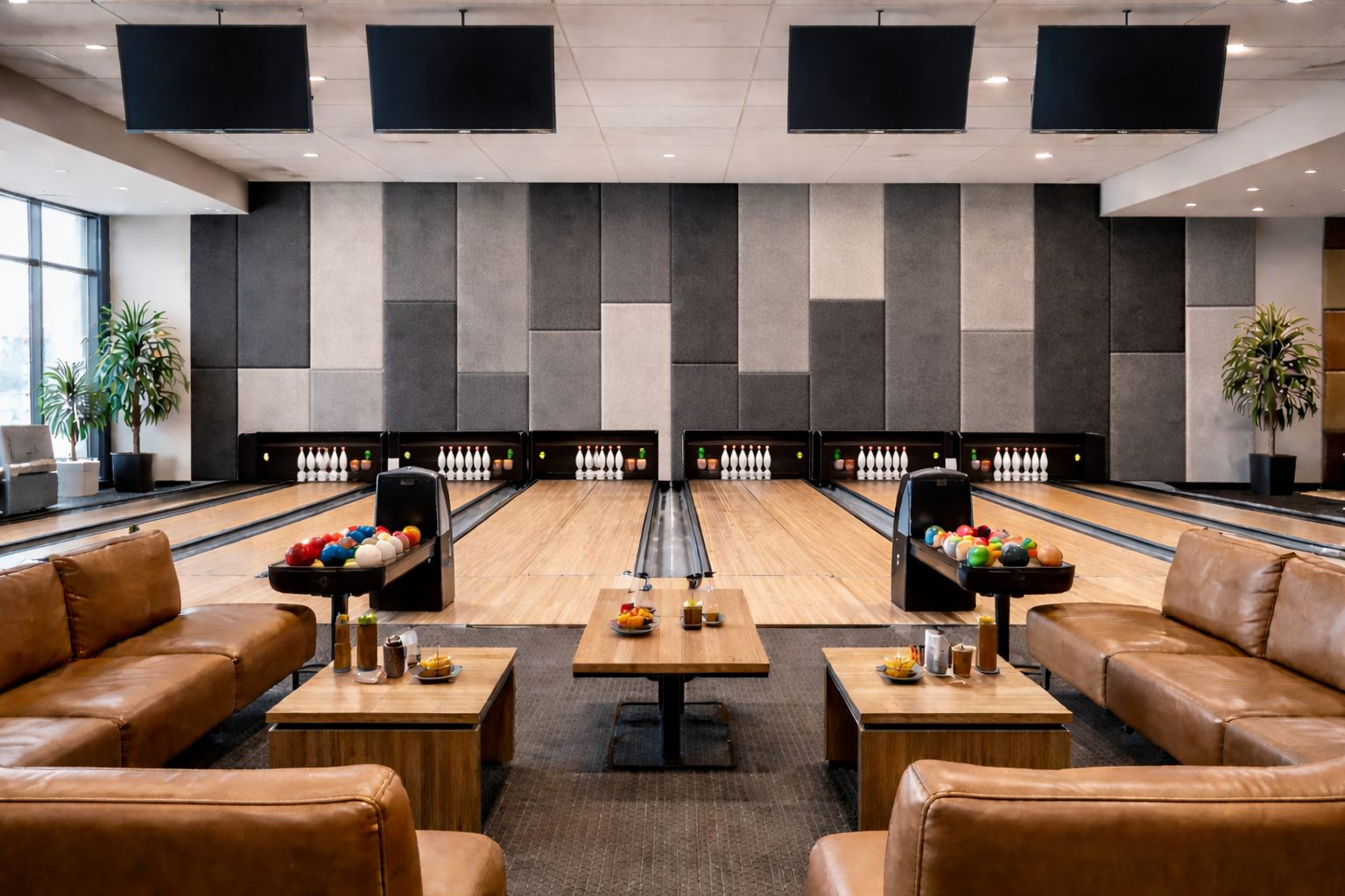 PET acoustic bowling alley