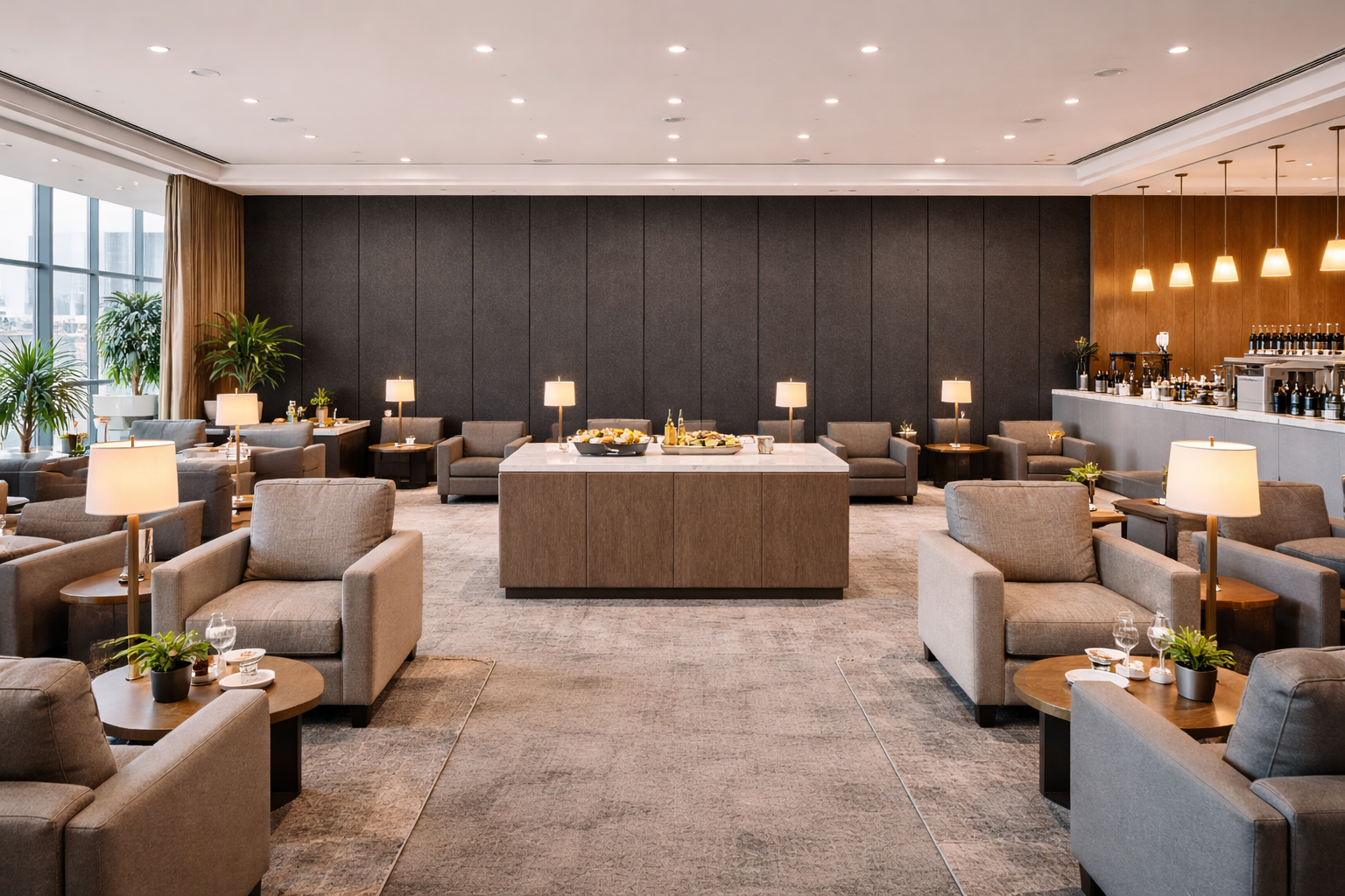 PET acoustic panel airport lounge