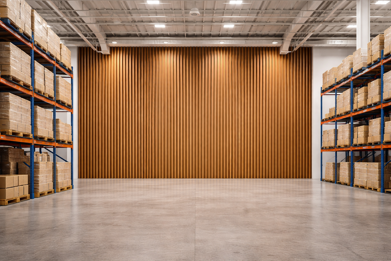 wood slat warehouse